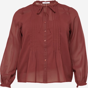 ABOUT YOU CurvyBluza 'Agathe' - smeđa boja: prednji dio