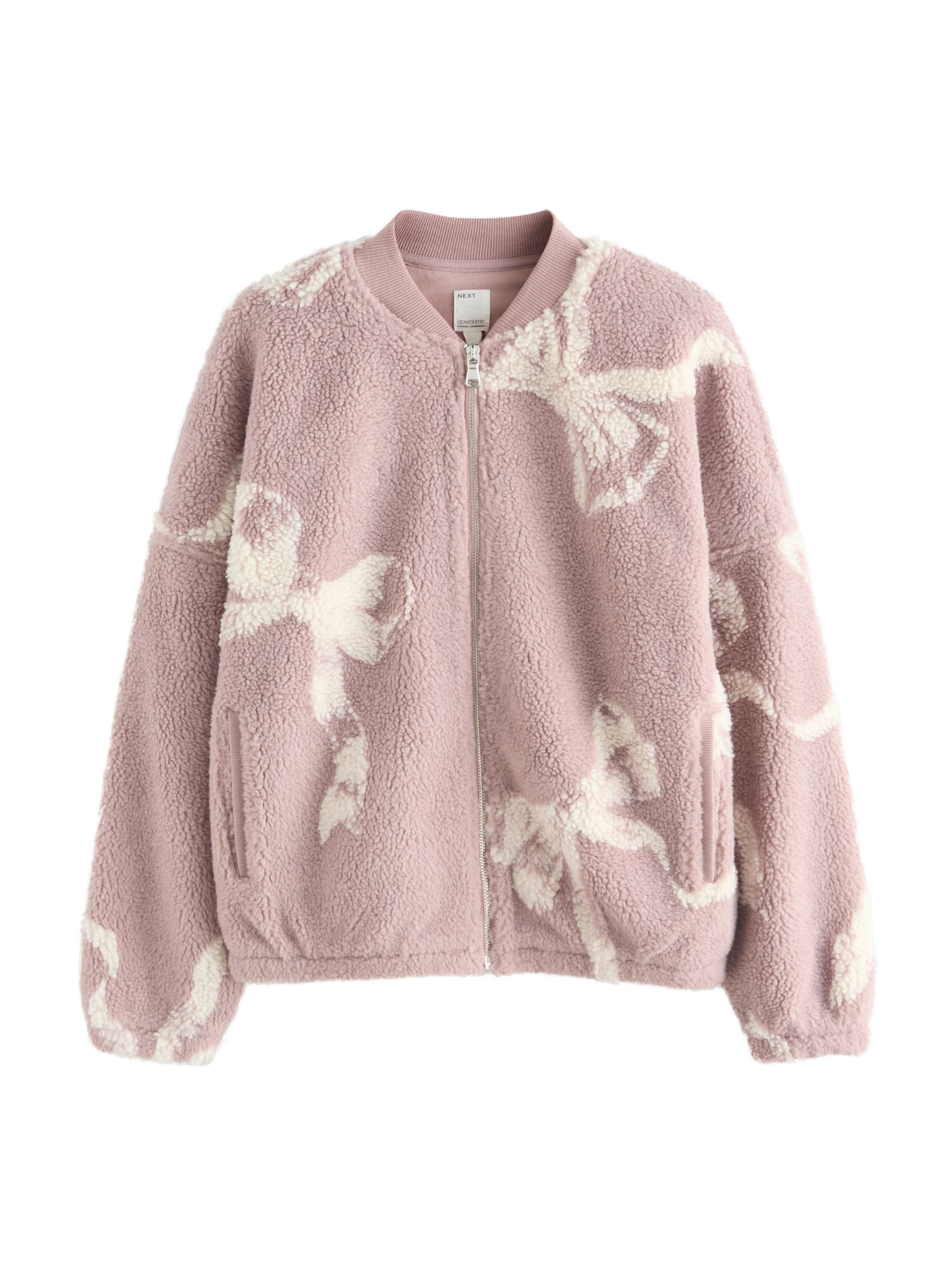 Next Polár dzseki - rózsaszín: elől