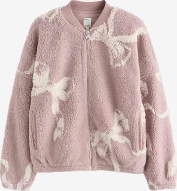 Next Fleecetakki värissä vaaleanpunainen: etupuoli