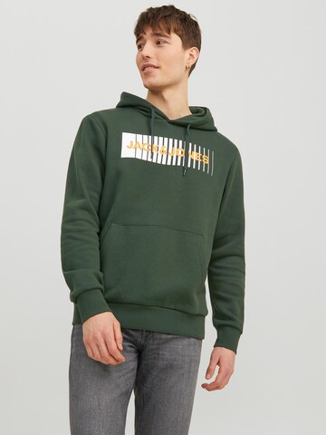 JACK & JONES Sweatshirt in Green: front