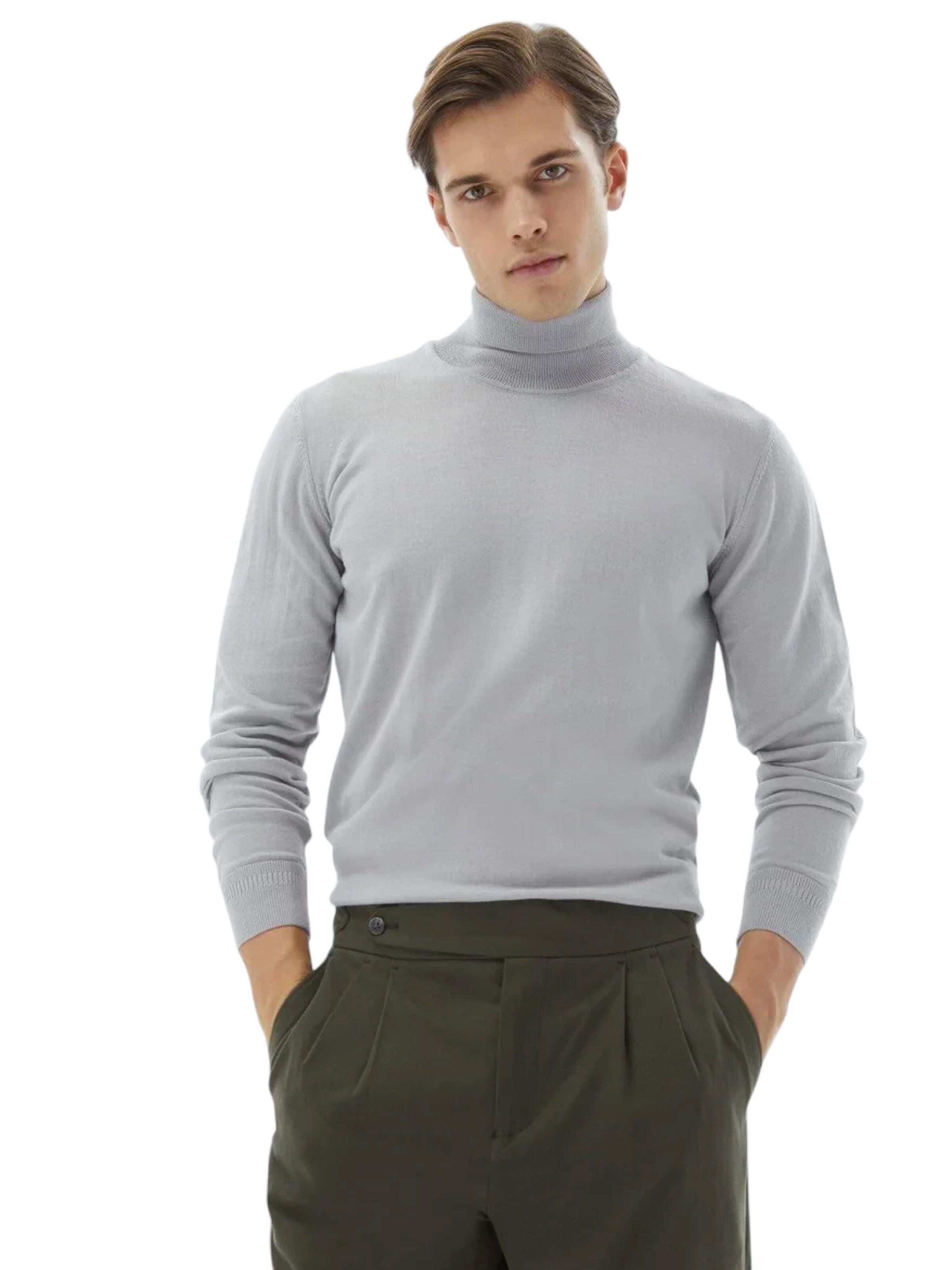 KİP Trui in Grijs: voorkant