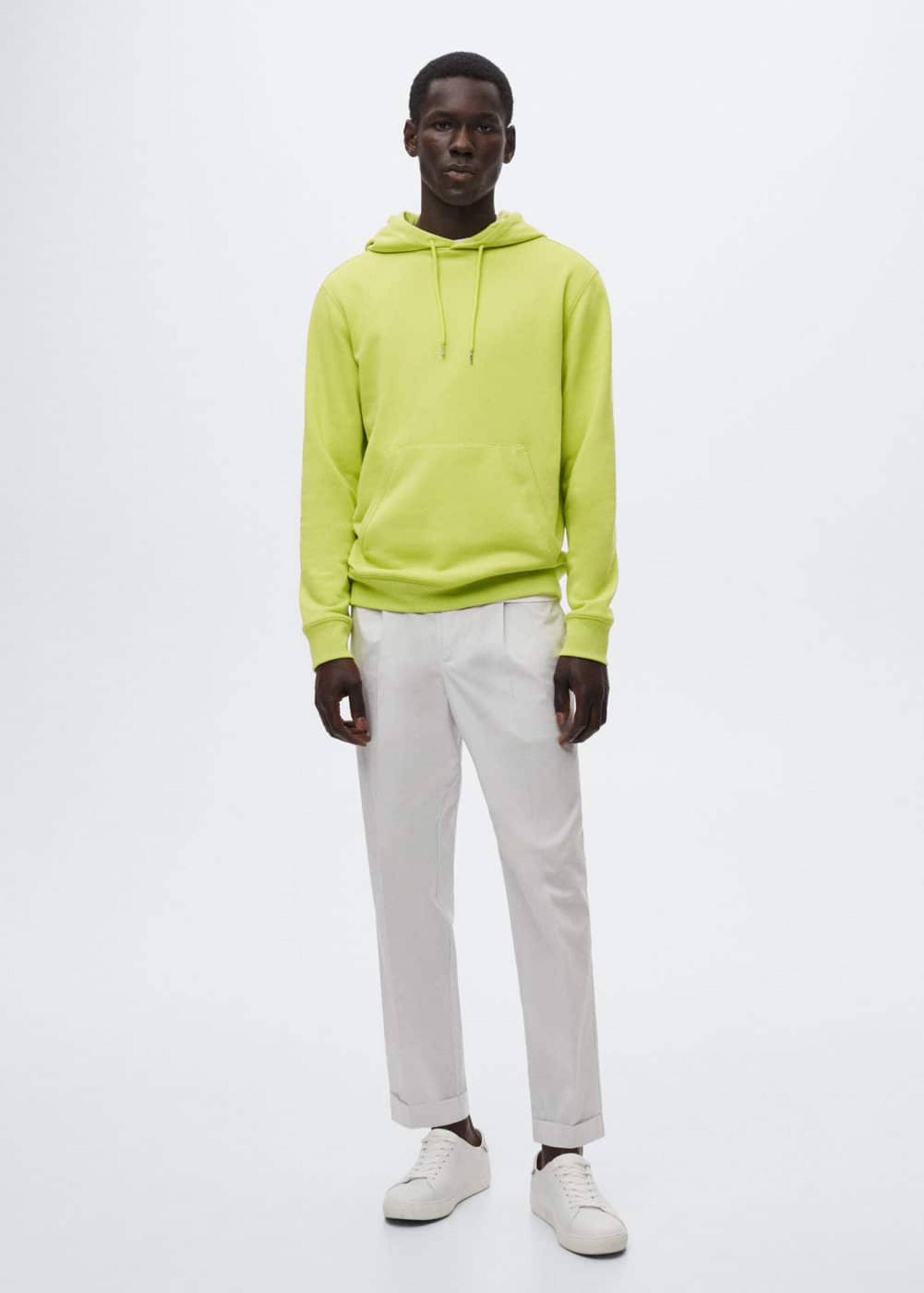 Männer Sweat MANGO MAN Sweatshirt 'bone' in Gelb - KP36146 Männer Sweat MANGO MAN Sweatshirt 'bone' in Gelb - KP36146