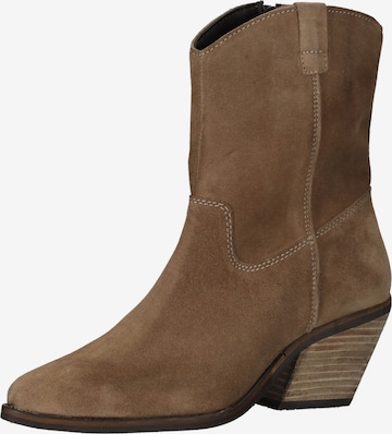 LAZAMANI Booties in Beige: front