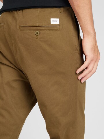 ESPRIT Slim fit Chino trousers in Brown