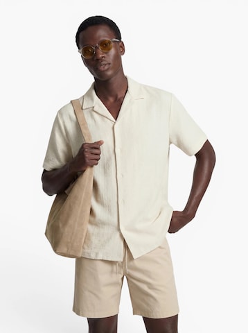 JACK & JONES Regularny krój Koszula 'JORMONTAUK' w kolorze biały: przód