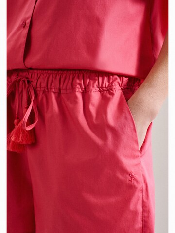 SEIDENSTICKER Pyjama 'Schwarze Rose' in Pink