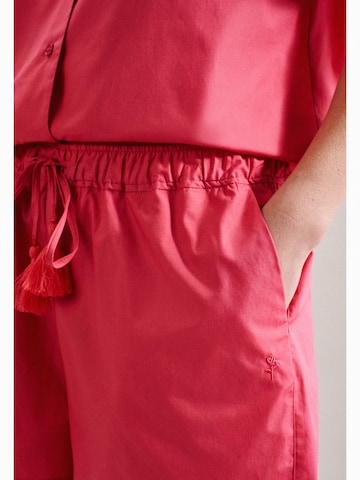 SEIDENSTICKER Pyjama 'Schwarze Rose' in Pink