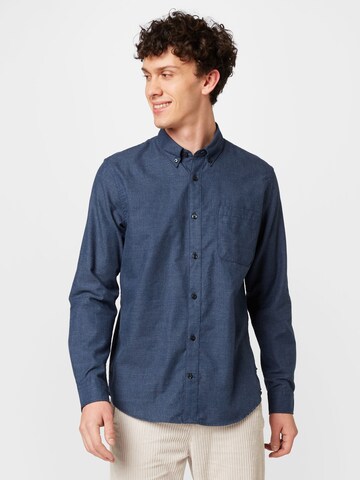 Matinique Regular fit Button Up Shirt 'Trostol' in Blue: front