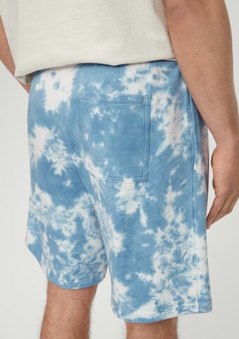 QS Wide Leg Shorts in Blau