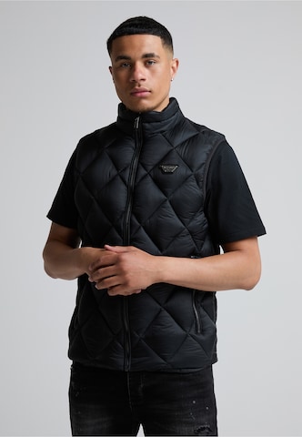 Alessandro Zavetti - Colete 'Deluci' em preto: frente