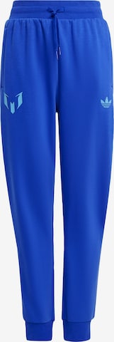 ADIDAS ORIGINALS - Tapered Pantalón deportivo 'Messi' en azul: frente
