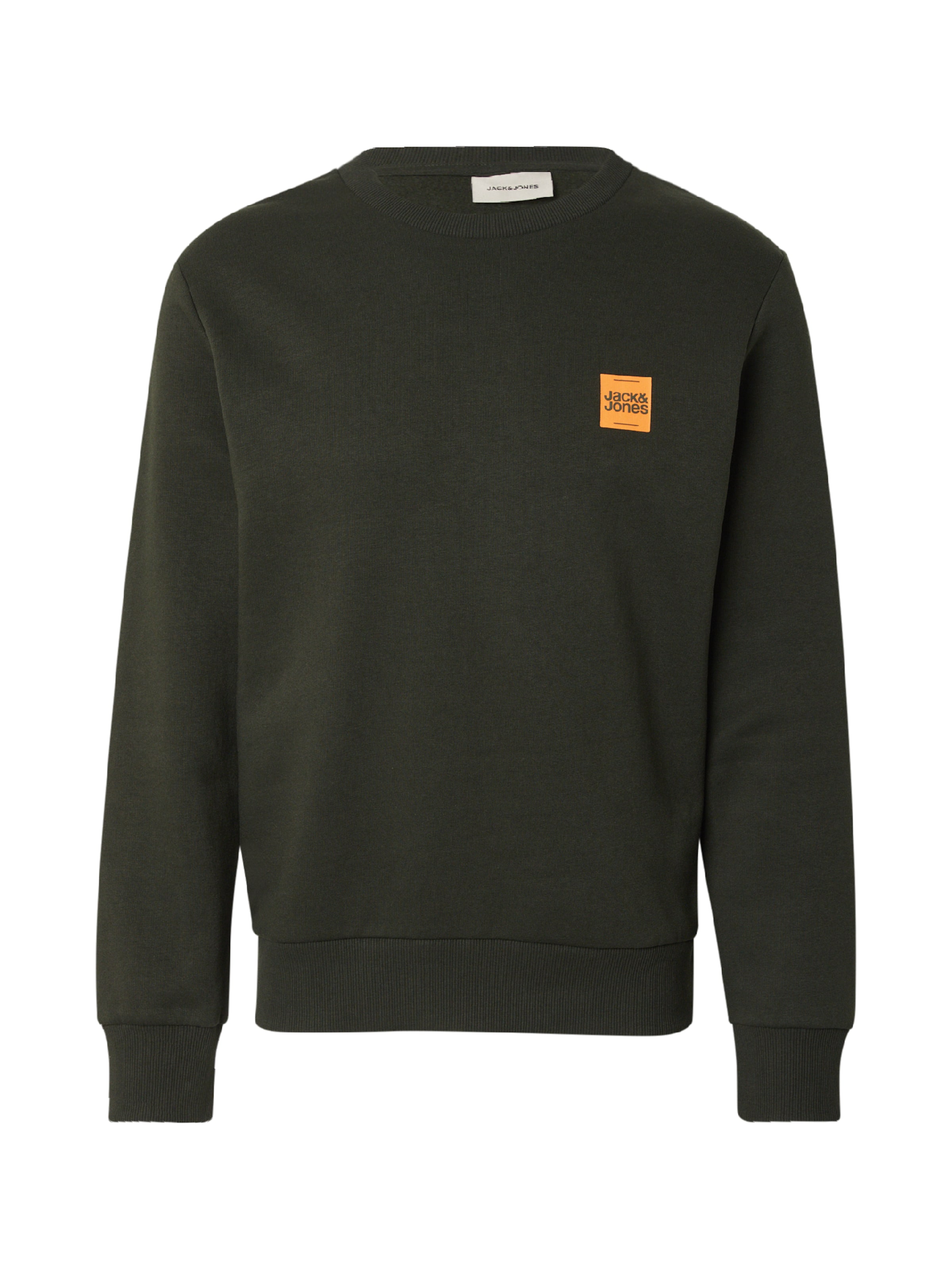 JACK & JONES Sweatshirt 'JJBrandy' in Green: front