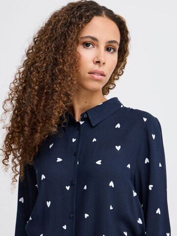 ICHI - Vestidos camiseiros ' VERA ' em azul