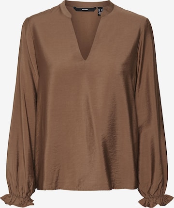 VERO MODA Blouse 'Anea' in Brown: front