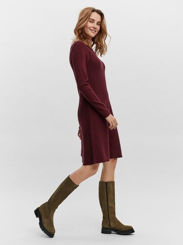 VERO MODA Knitted dress in Red