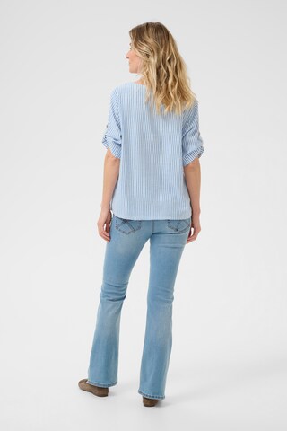 Cream Bluse in Blau