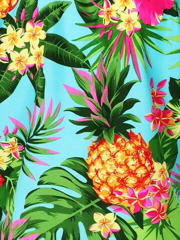 King Kameha Scarf 'Pineapple' in Blue