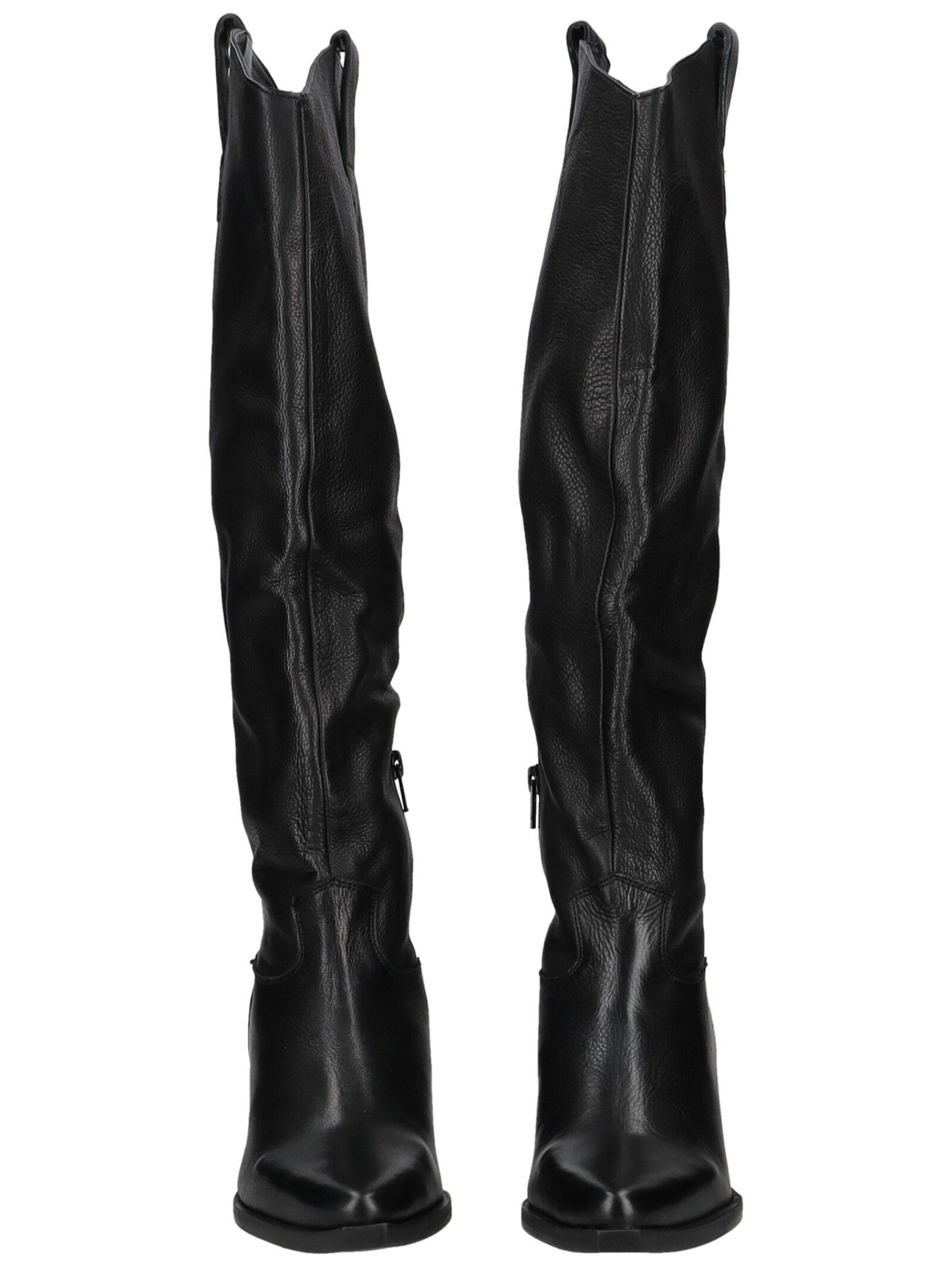 LAZAMANI Cowboy Boots in Black