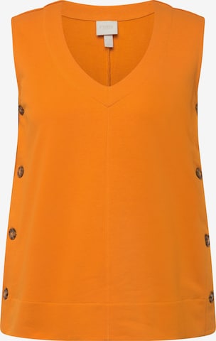Ulla Popken Sweatshirt  (GOTS) in Orange: predná strana
