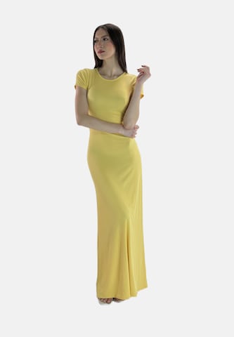 Robe Elara en jaune : devant