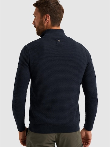 PME Legend Trui 'Pullover with half zipper' in Blauw