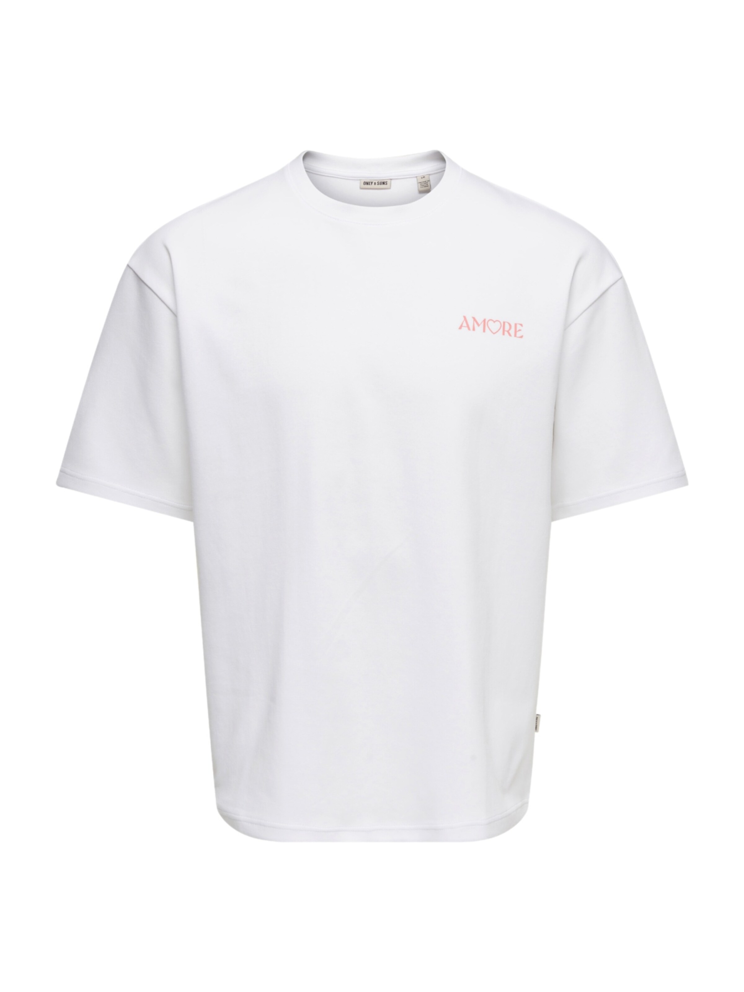 Only & Sons T-Shirt 'Caspian Airflex Amore' in weiß, Produktansicht