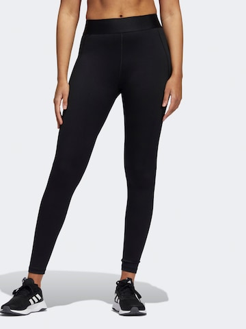 ADIDAS SPORTSWEAR Slim fit Workout Pants 'TECHFIT STG 78' in Black: front