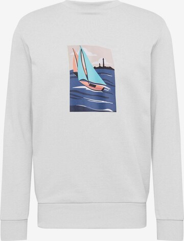 WESTMARK LONDON Sweatshirt ' VIEW SAIL ' in White: front