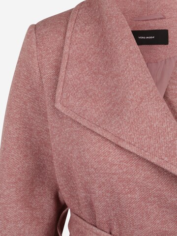 Vero Moda Petite Ανοιξιάτικο και φθινοπωρινό παλτό 'VIVIAN' σε ροζ