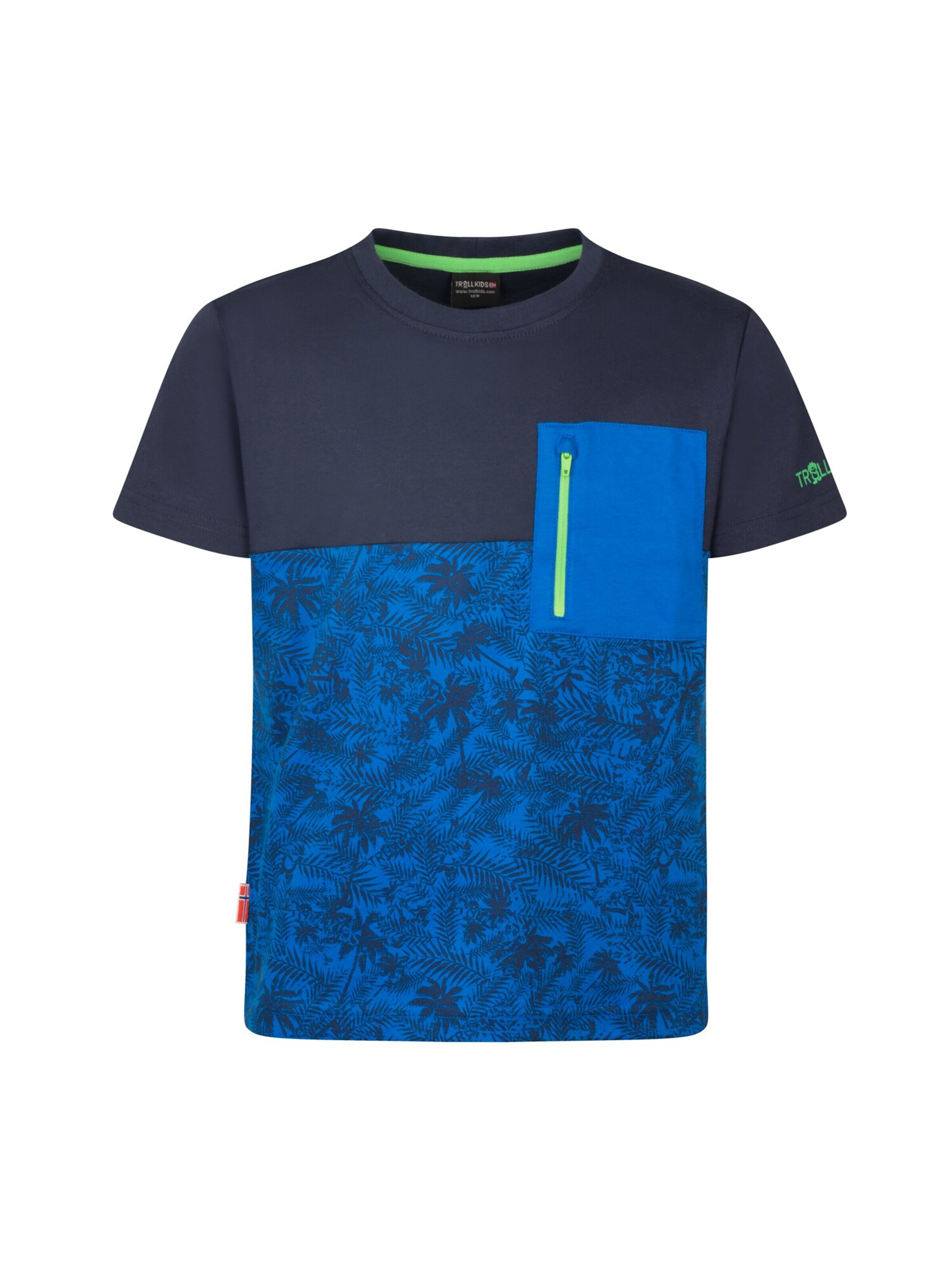 TROLLKIDS Performance Shirt in Blue: front