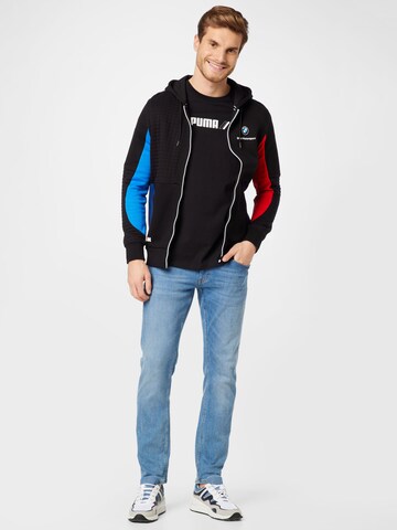 PUMA - Sudadera con cremallera deportiva 'BMW' en negro