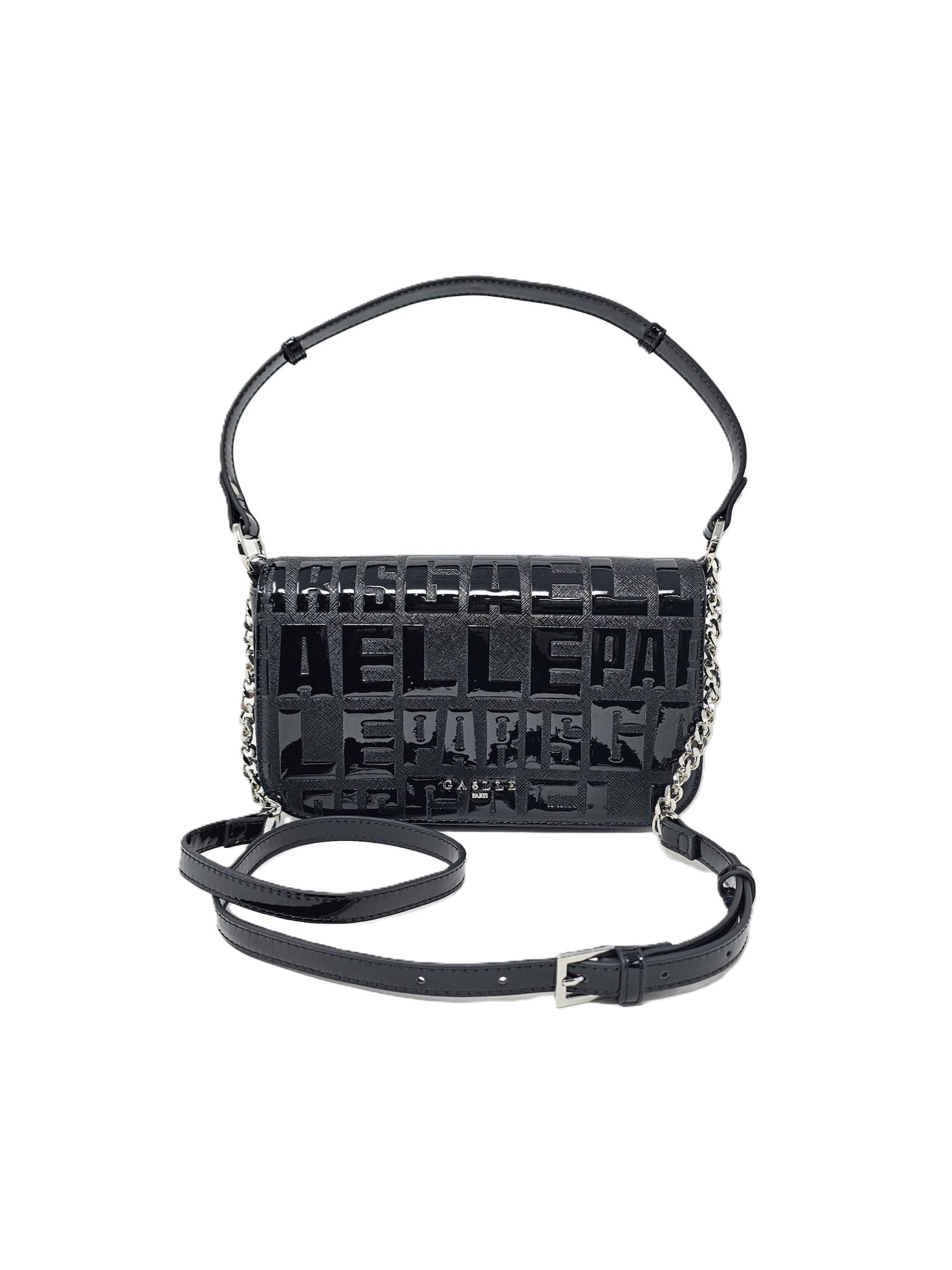 Borsa a spalla 'GAACW03073' di Gaelle Paris in nero: frontale