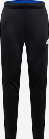 ADIDAS SPORTSWEAR Ozke Športne hlače 'Tiro 21' | črna barva: sprednja stran