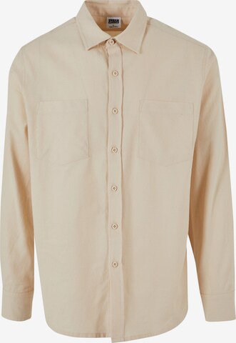 Urban Classics Regular fit Button Up Shirt in Beige: front