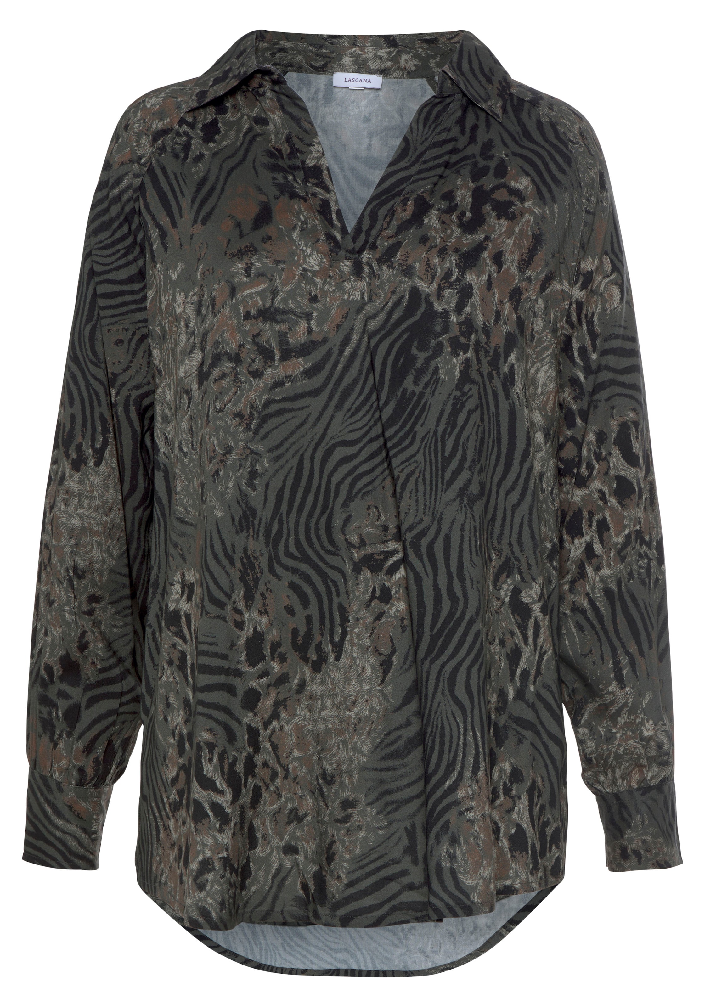 LASCANA Blúzka - Sivá: predná strana