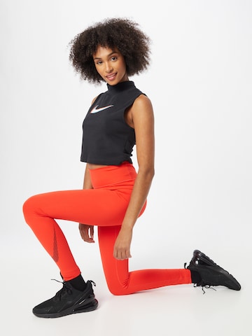 NIKE Skinny Workout Pants in Red