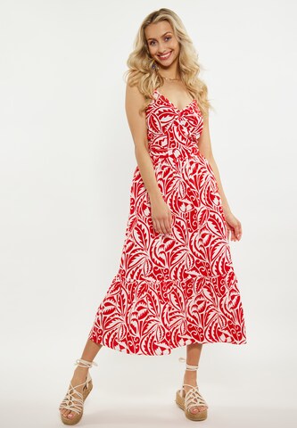 IZIA Summer Dress in Red