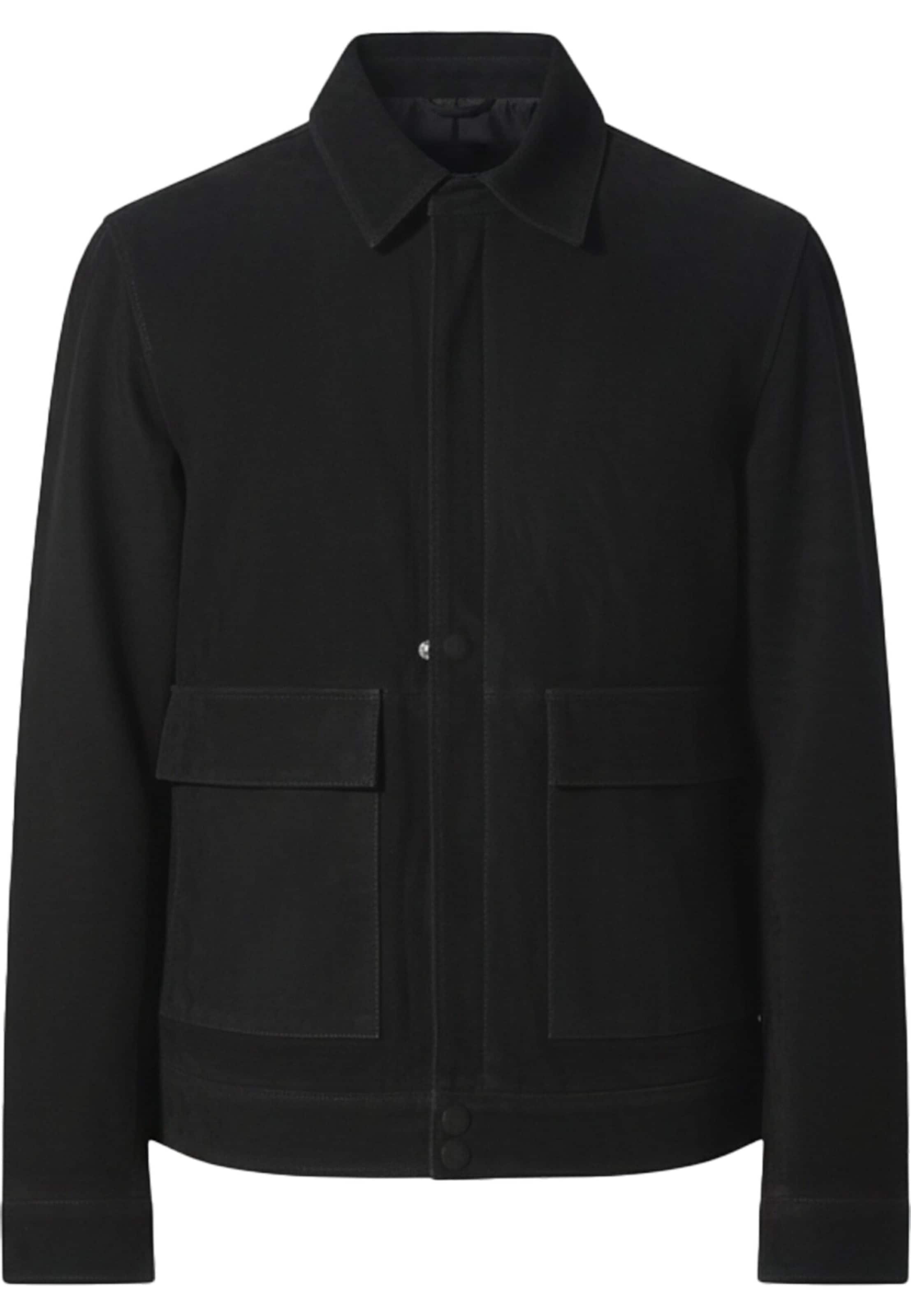 Veste mi-saison Pas De Monaco en noir : devant