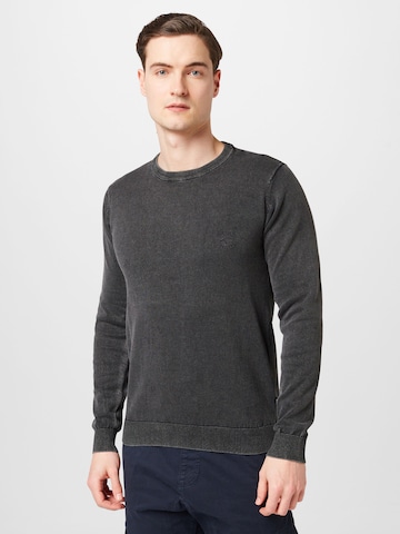INDICODE JEANS Sweater 'Filur' in Black: front