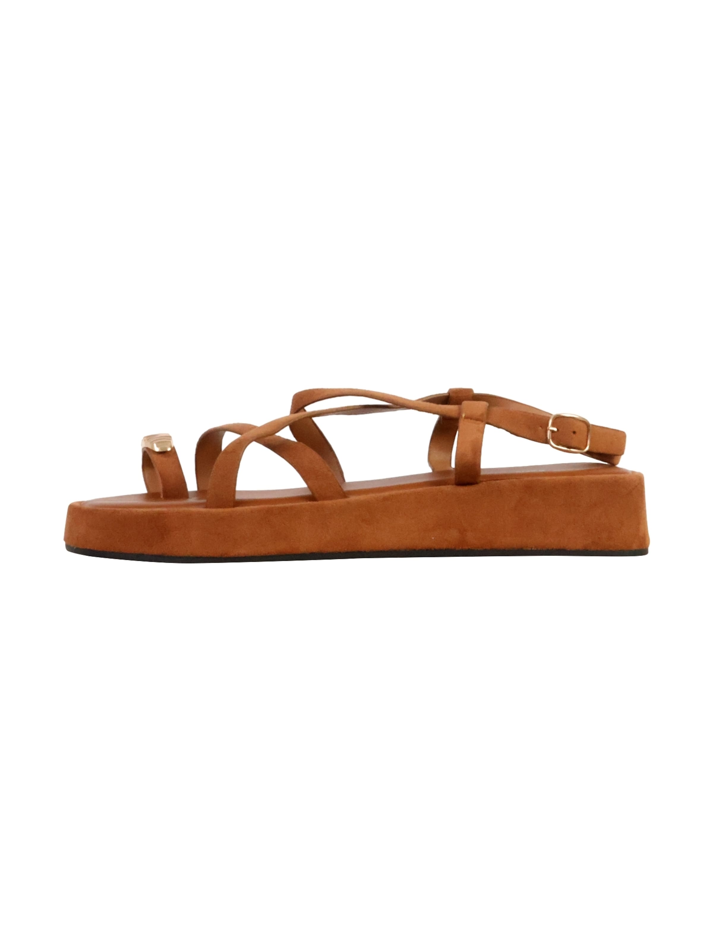Sandales 'Joalice Riemchensandalen' Super Mode en marron : devant