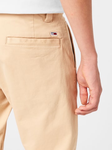Tommy Jeans Slim fit Chino Pants 'AUSTIN' in Beige