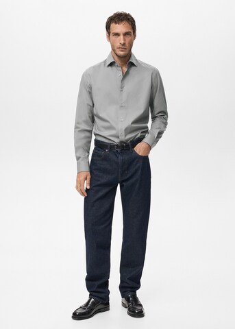 MANGO MAN Slim Fit Hemd 'Bilbao1' in Grau