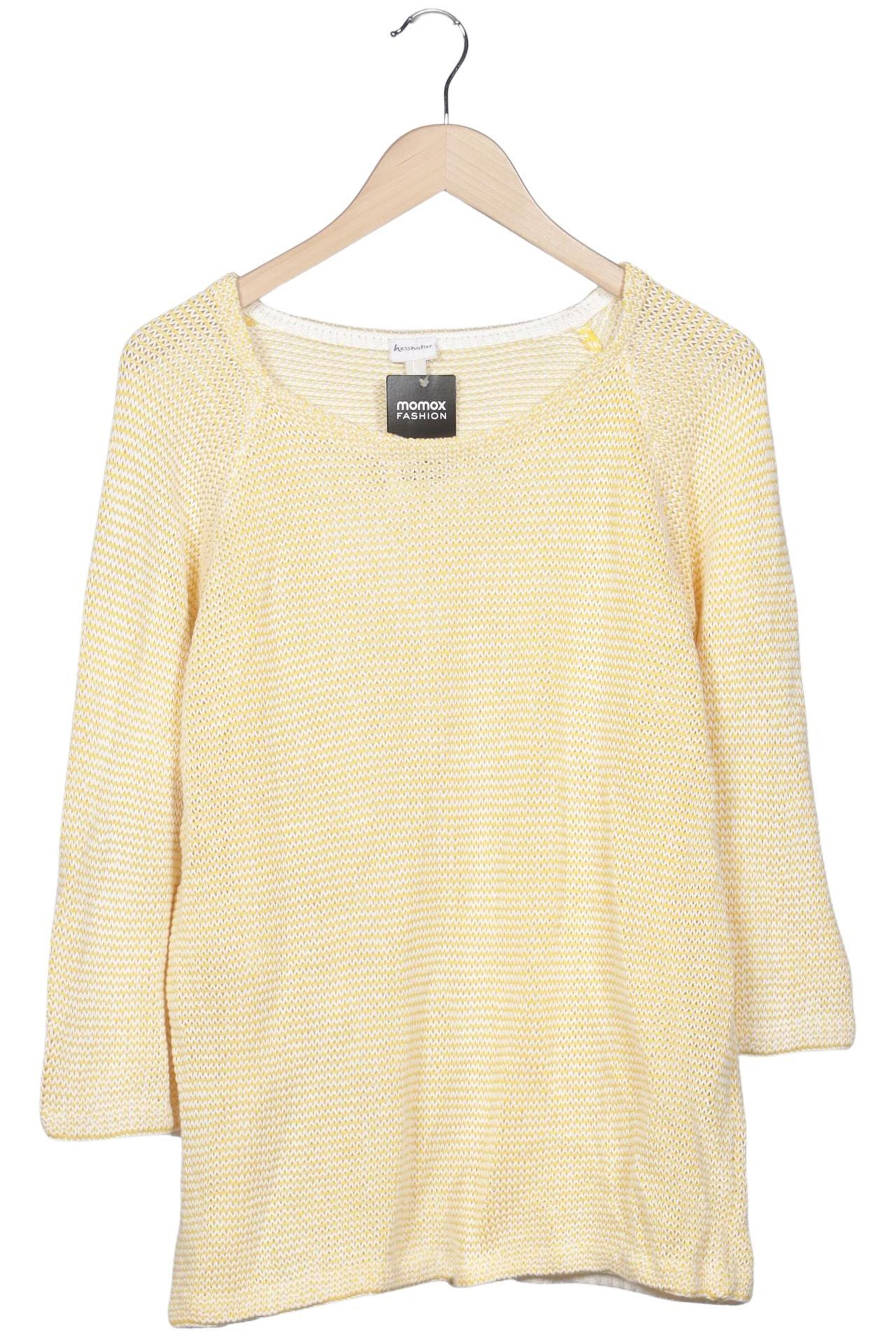 hessnatur Sweater & Cardigan in XL in Yellow: front
