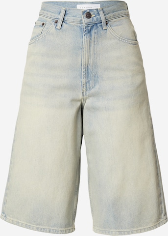 TOPSHOP Zvonové kalhoty Džíny – modrá: přední strana