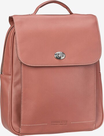 LEONHARD HEYDEN Backpack 'Nizza' in Pink: front