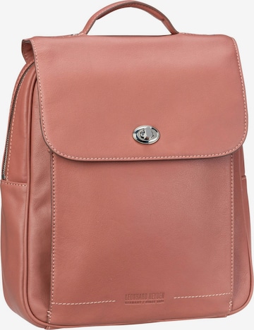 LEONHARD HEYDEN Backpack 'Nizza' in Pink: front