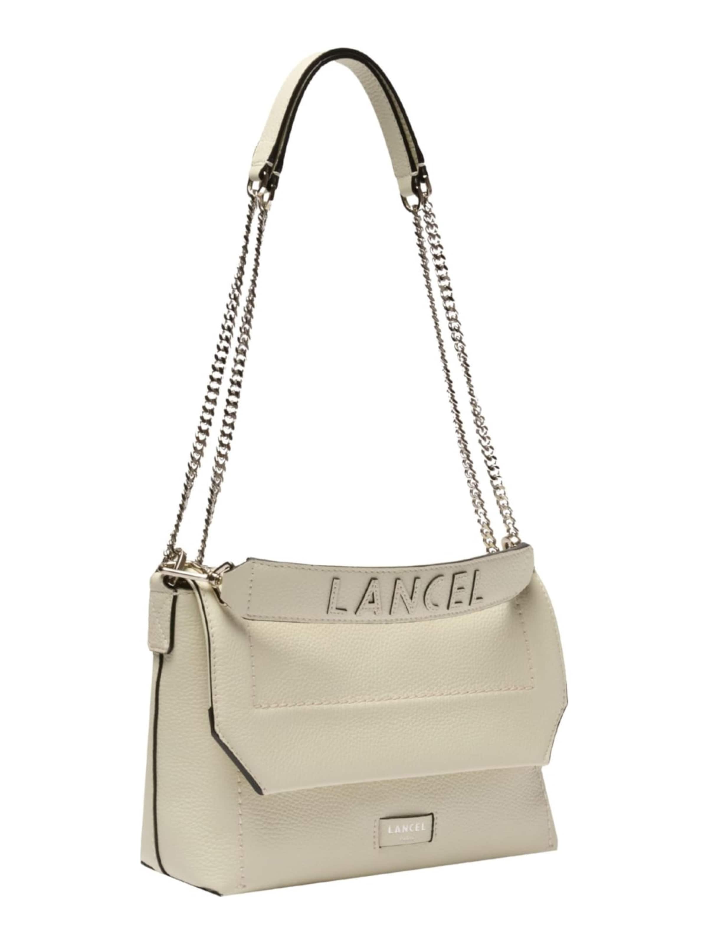 Lancel Skuldertaske 'Lancel Sac Rabat M Ninon Soft Neige Femme' i hvid