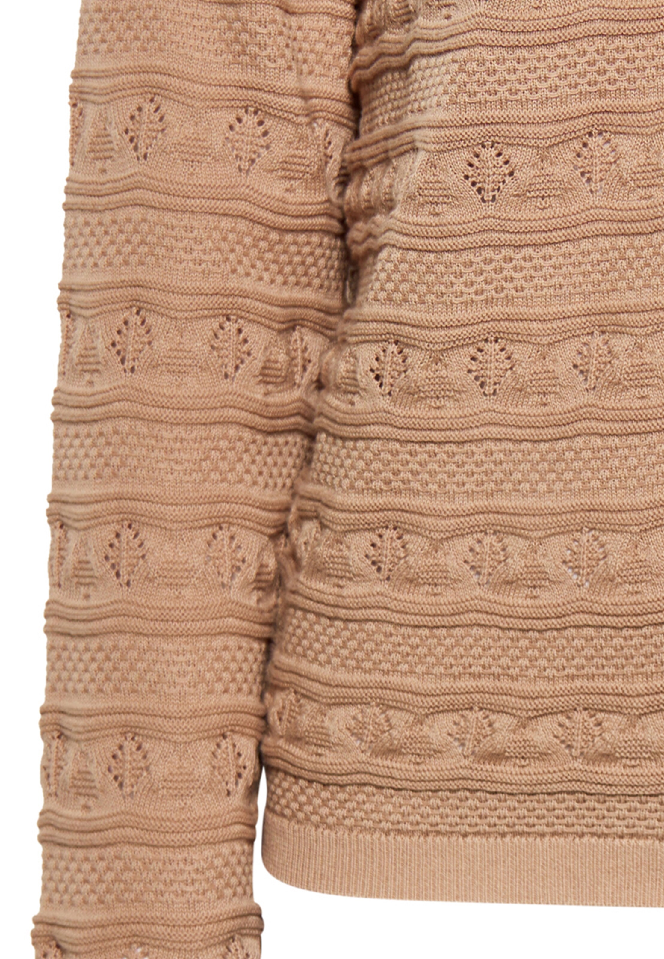 Sidona - Casaco de malha em castanho