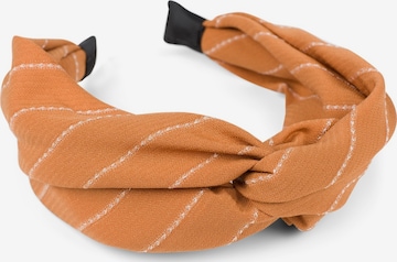styleBREAKER Hair jewelry 'Nadelstreifen Haarreif' in Brown: front