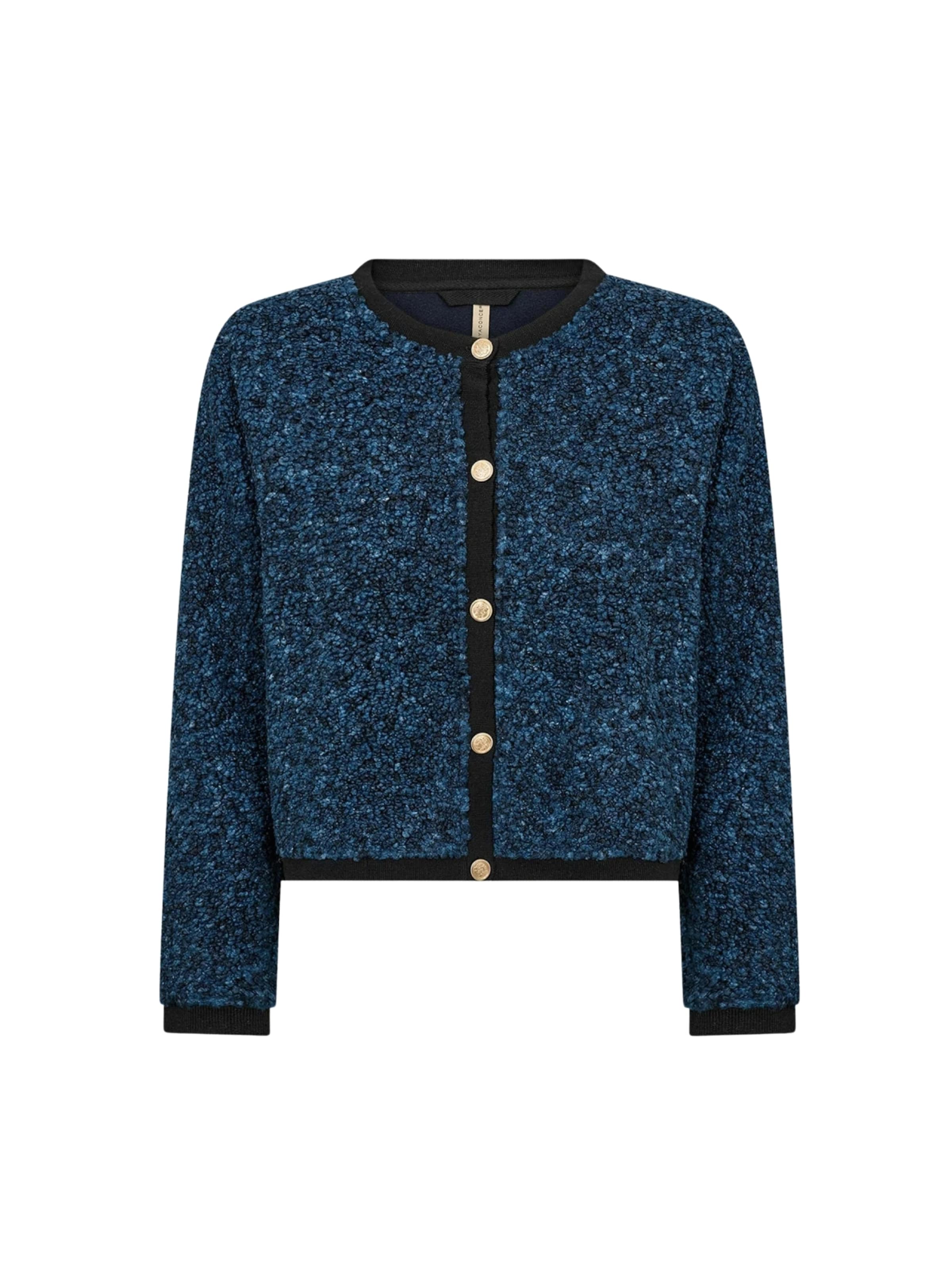 Soyaconcept Gebreid vest ' SC-BESSIE ' in de kleur Navy, Productweergave